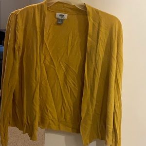 Old Navy mustard open front cardigan